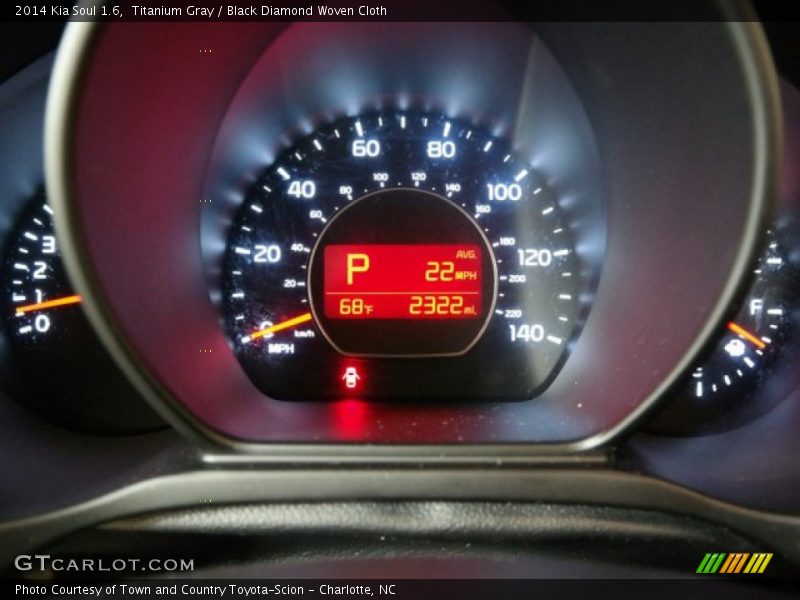 Titanium Gray / Black Diamond Woven Cloth 2014 Kia Soul 1.6