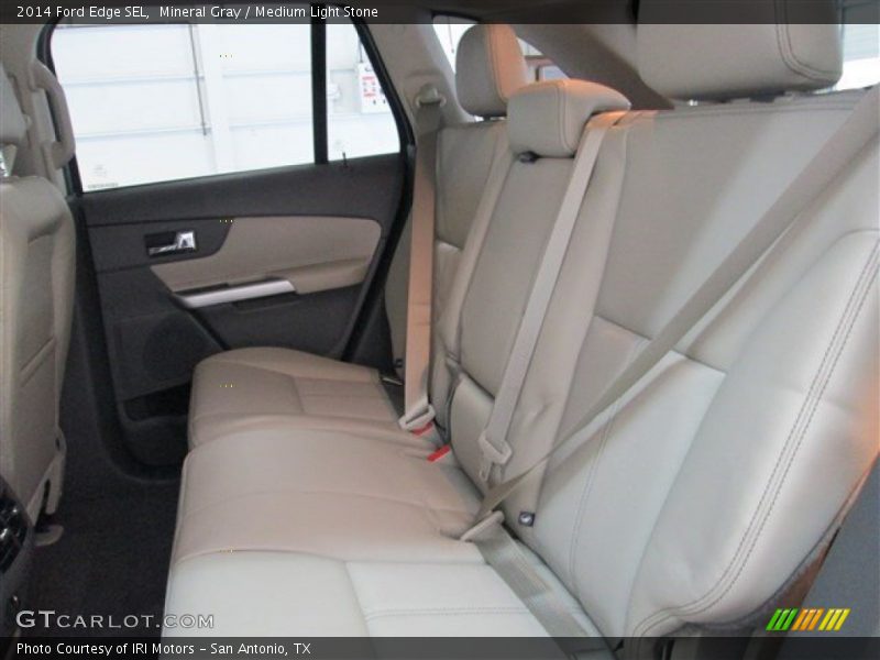 Mineral Gray / Medium Light Stone 2014 Ford Edge SEL