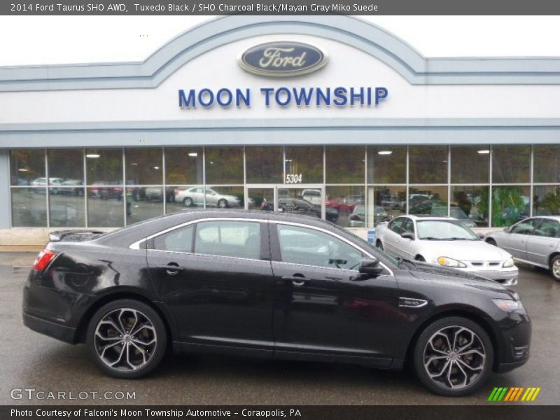 Tuxedo Black / SHO Charcoal Black/Mayan Gray Miko Suede 2014 Ford Taurus SHO AWD