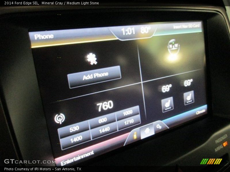 Mineral Gray / Medium Light Stone 2014 Ford Edge SEL