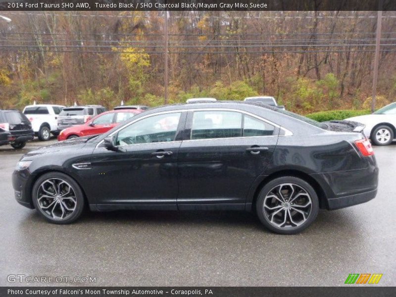 Tuxedo Black / SHO Charcoal Black/Mayan Gray Miko Suede 2014 Ford Taurus SHO AWD