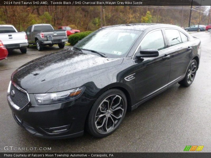 Tuxedo Black / SHO Charcoal Black/Mayan Gray Miko Suede 2014 Ford Taurus SHO AWD