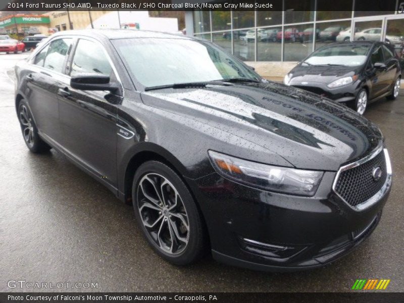 Tuxedo Black / SHO Charcoal Black/Mayan Gray Miko Suede 2014 Ford Taurus SHO AWD