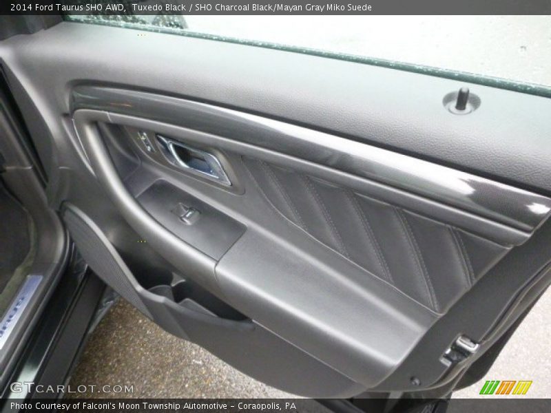 Tuxedo Black / SHO Charcoal Black/Mayan Gray Miko Suede 2014 Ford Taurus SHO AWD