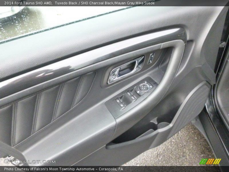 Tuxedo Black / SHO Charcoal Black/Mayan Gray Miko Suede 2014 Ford Taurus SHO AWD
