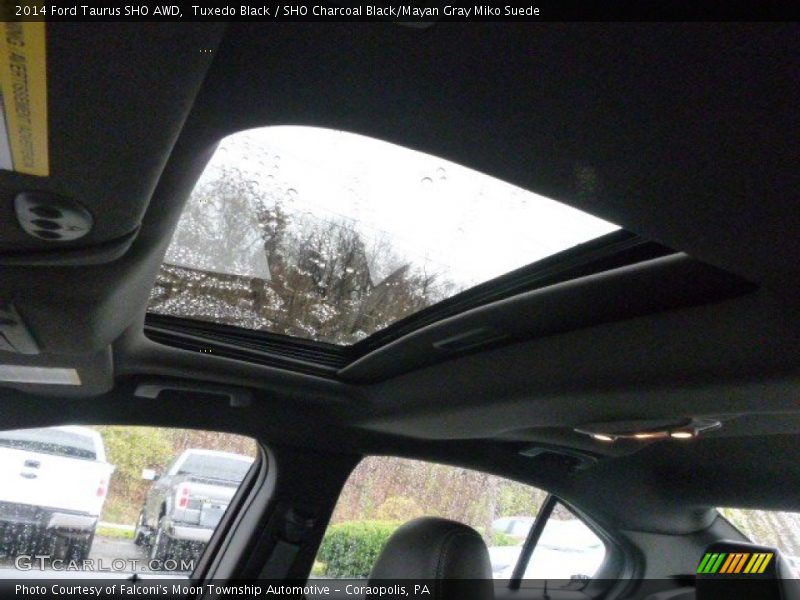 Tuxedo Black / SHO Charcoal Black/Mayan Gray Miko Suede 2014 Ford Taurus SHO AWD
