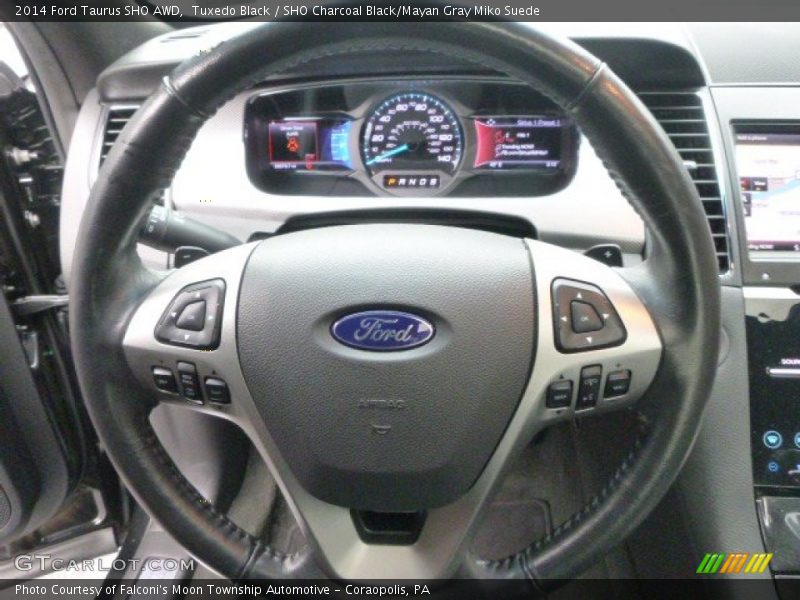 Tuxedo Black / SHO Charcoal Black/Mayan Gray Miko Suede 2014 Ford Taurus SHO AWD
