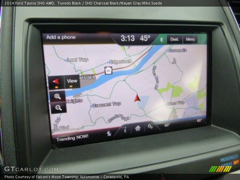 Tuxedo Black / SHO Charcoal Black/Mayan Gray Miko Suede 2014 Ford Taurus SHO AWD