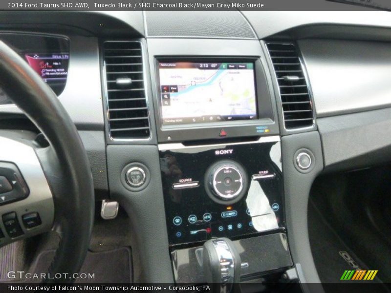 Tuxedo Black / SHO Charcoal Black/Mayan Gray Miko Suede 2014 Ford Taurus SHO AWD