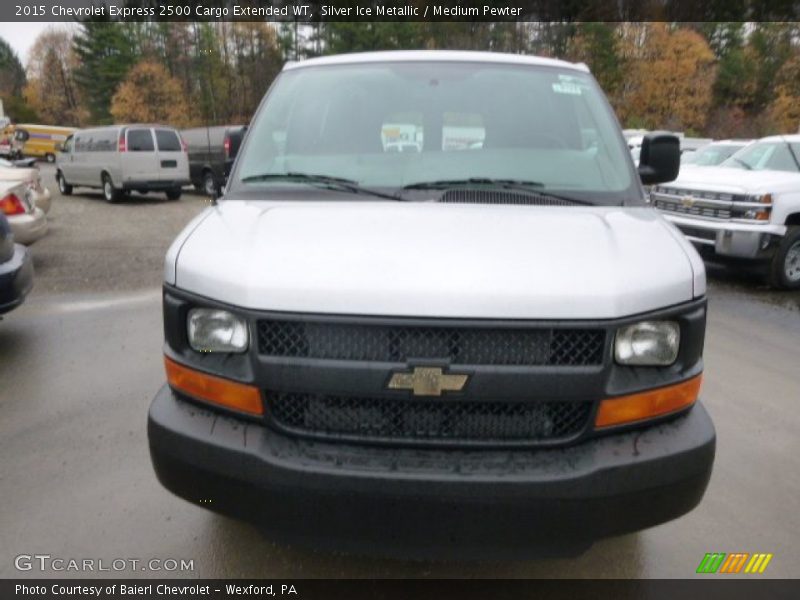 Silver Ice Metallic / Medium Pewter 2015 Chevrolet Express 2500 Cargo Extended WT
