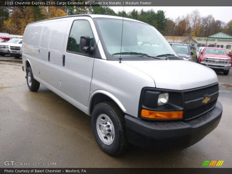 Silver Ice Metallic / Medium Pewter 2015 Chevrolet Express 2500 Cargo Extended WT