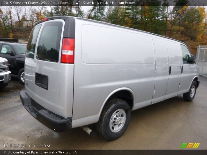 Silver Ice Metallic / Medium Pewter 2015 Chevrolet Express 2500 Cargo Extended WT