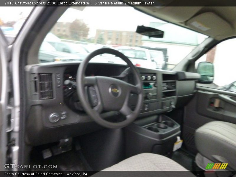 Silver Ice Metallic / Medium Pewter 2015 Chevrolet Express 2500 Cargo Extended WT