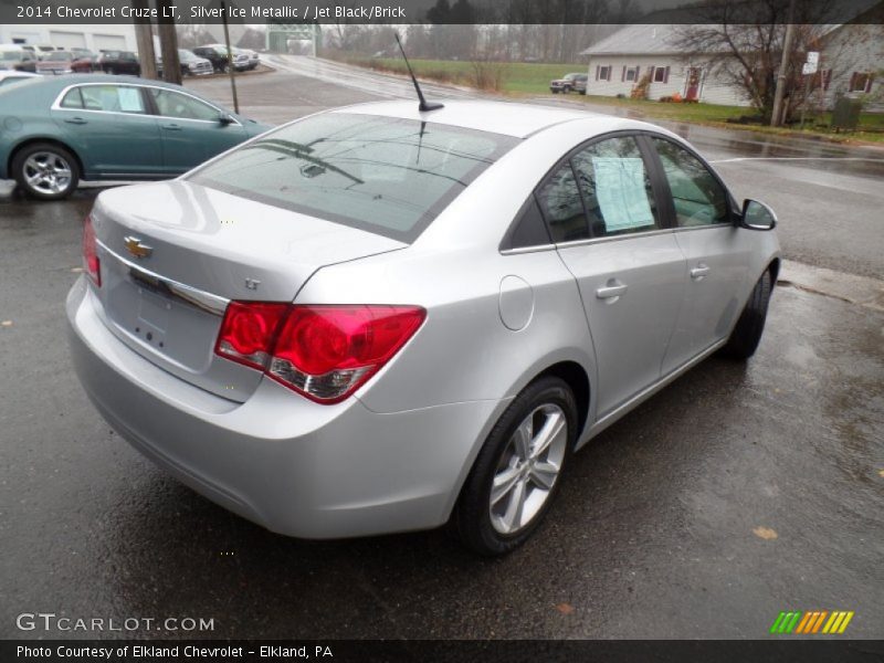 Silver Ice Metallic / Jet Black/Brick 2014 Chevrolet Cruze LT