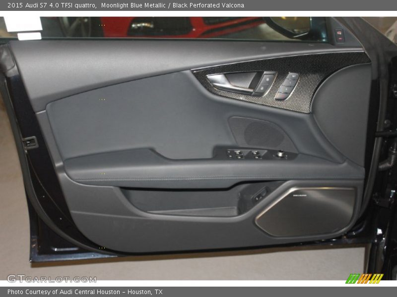 Moonlight Blue Metallic / Black Perforated Valcona 2015 Audi S7 4.0 TFSI quattro