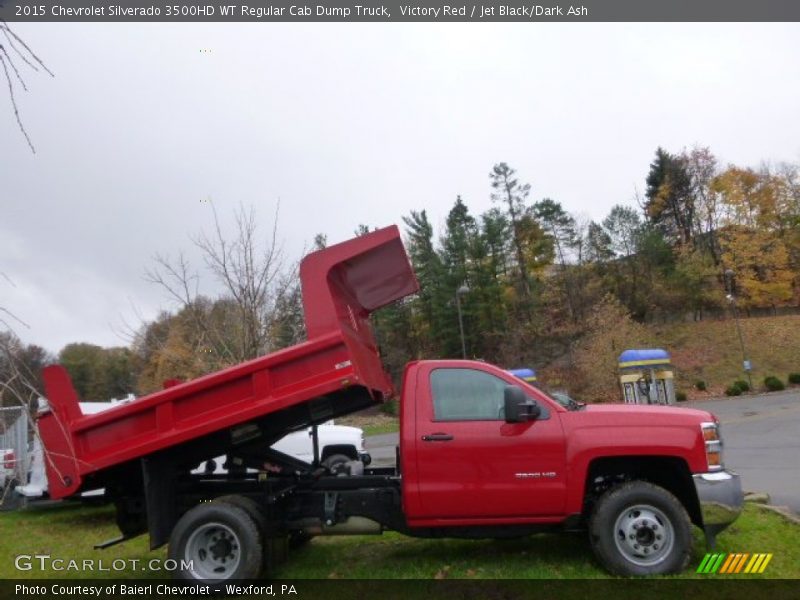 Victory Red / Jet Black/Dark Ash 2015 Chevrolet Silverado 3500HD WT Regular Cab Dump Truck