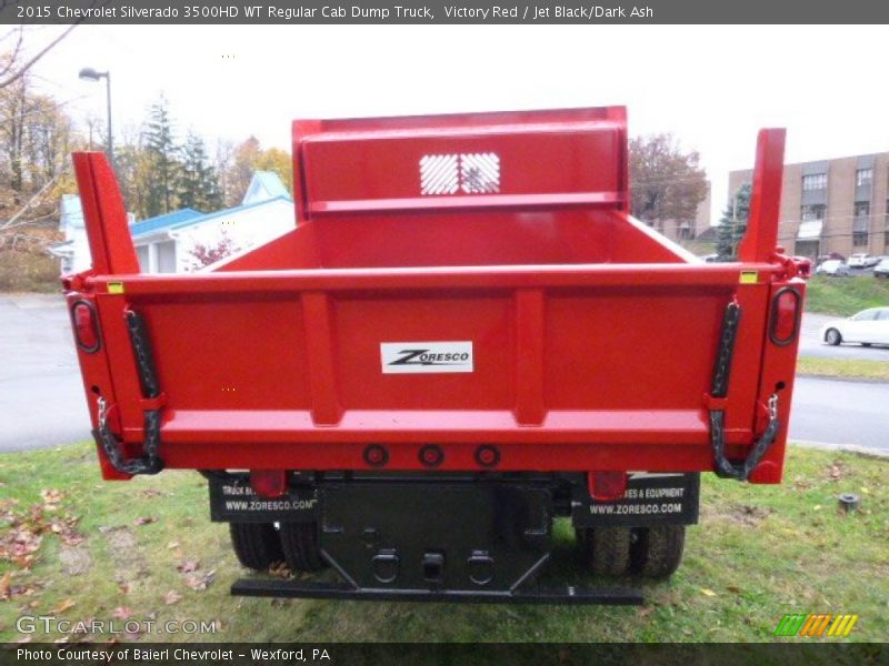 Victory Red / Jet Black/Dark Ash 2015 Chevrolet Silverado 3500HD WT Regular Cab Dump Truck