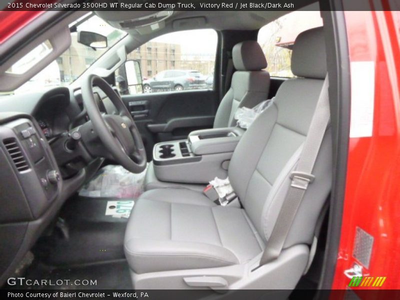 Victory Red / Jet Black/Dark Ash 2015 Chevrolet Silverado 3500HD WT Regular Cab Dump Truck