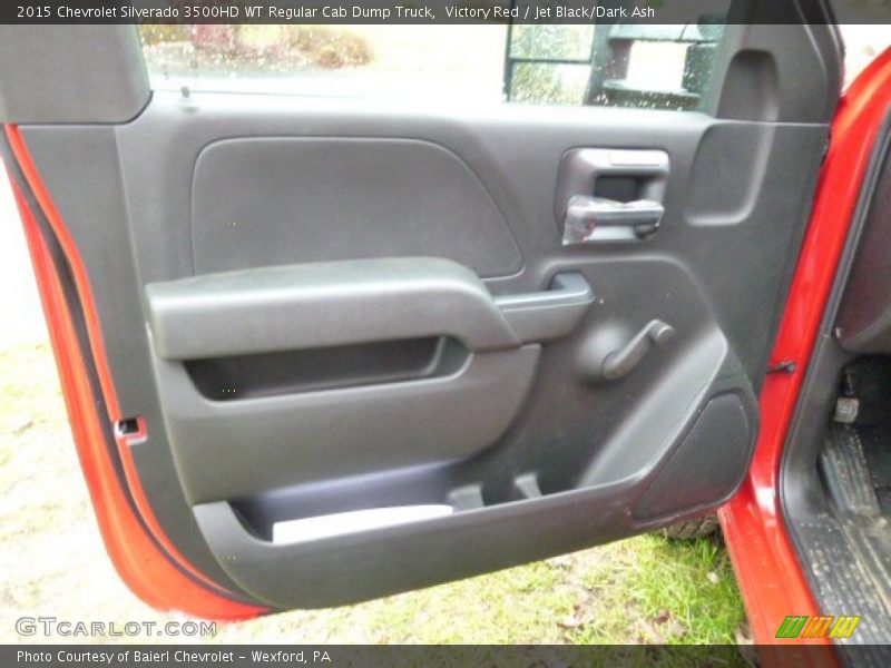 Victory Red / Jet Black/Dark Ash 2015 Chevrolet Silverado 3500HD WT Regular Cab Dump Truck