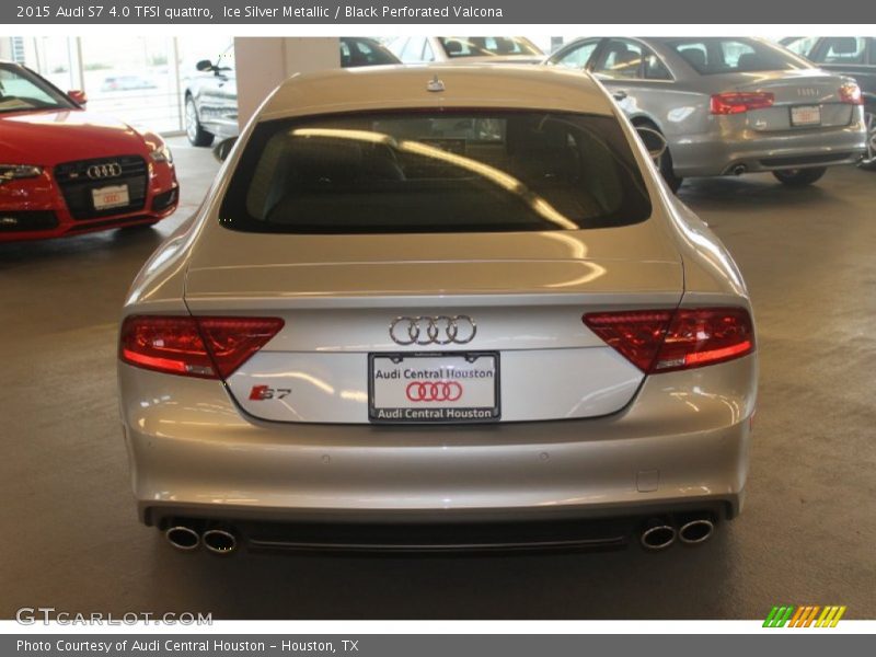Ice Silver Metallic / Black Perforated Valcona 2015 Audi S7 4.0 TFSI quattro
