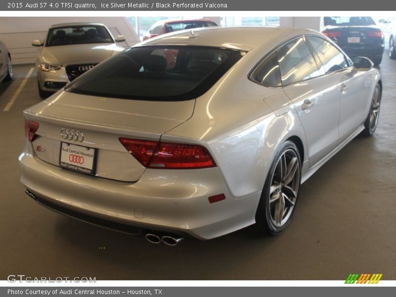 Ice Silver Metallic / Black Perforated Valcona 2015 Audi S7 4.0 TFSI quattro