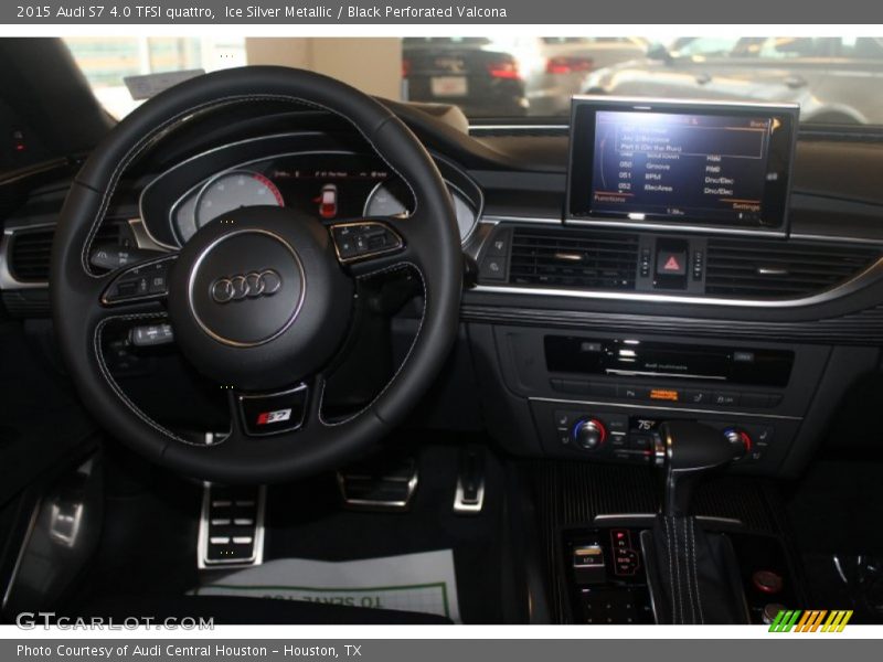 Ice Silver Metallic / Black Perforated Valcona 2015 Audi S7 4.0 TFSI quattro