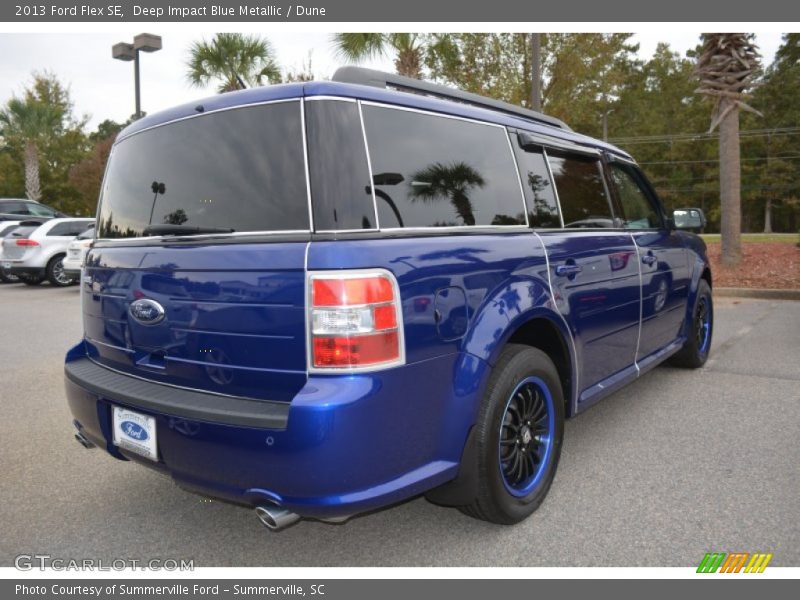 Deep Impact Blue Metallic / Dune 2013 Ford Flex SE