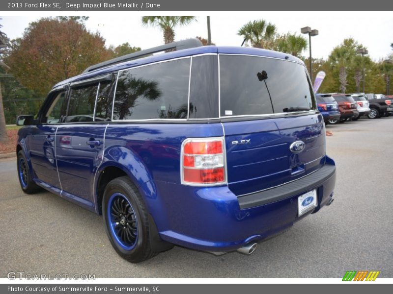 Deep Impact Blue Metallic / Dune 2013 Ford Flex SE