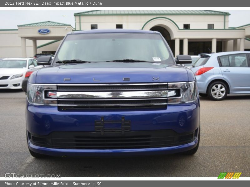 Deep Impact Blue Metallic / Dune 2013 Ford Flex SE