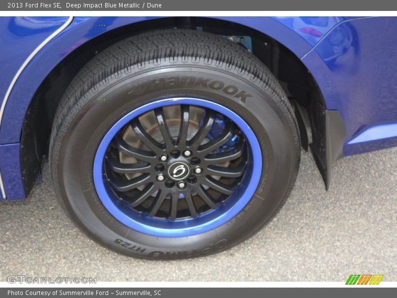 Deep Impact Blue Metallic / Dune 2013 Ford Flex SE