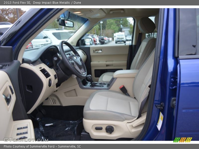 Deep Impact Blue Metallic / Dune 2013 Ford Flex SE