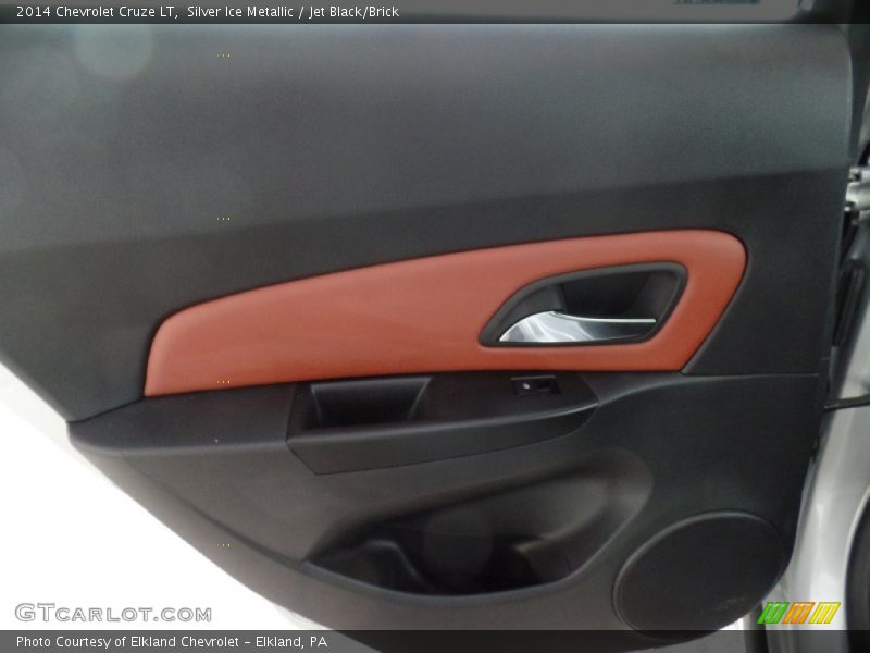 Silver Ice Metallic / Jet Black/Brick 2014 Chevrolet Cruze LT