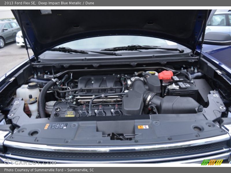 Deep Impact Blue Metallic / Dune 2013 Ford Flex SE