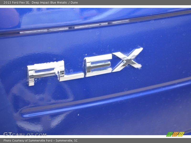 Deep Impact Blue Metallic / Dune 2013 Ford Flex SE