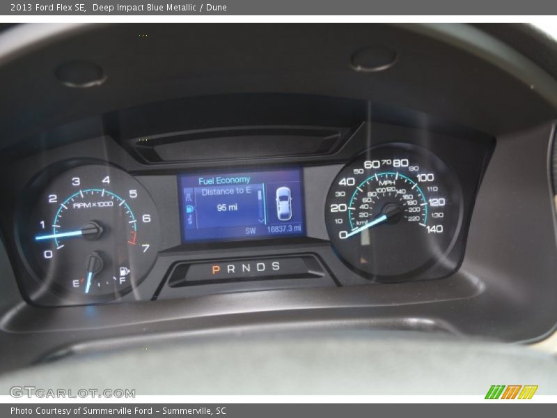 Deep Impact Blue Metallic / Dune 2013 Ford Flex SE