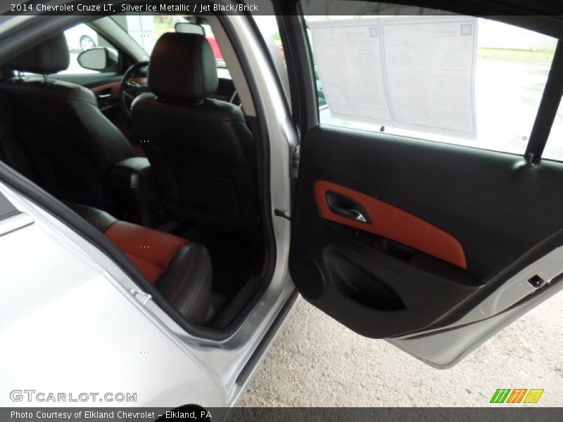 Silver Ice Metallic / Jet Black/Brick 2014 Chevrolet Cruze LT