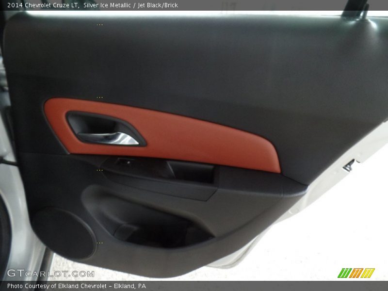 Silver Ice Metallic / Jet Black/Brick 2014 Chevrolet Cruze LT