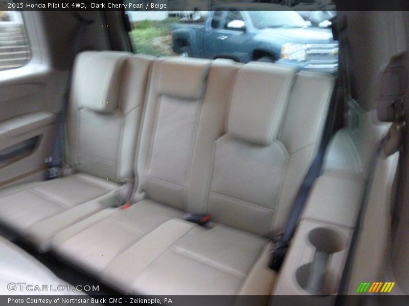 Dark Cherry Pearl / Beige 2015 Honda Pilot LX 4WD