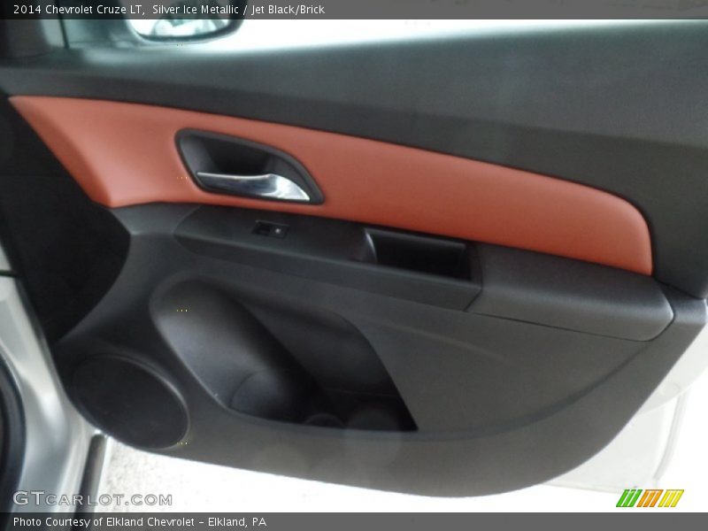 Silver Ice Metallic / Jet Black/Brick 2014 Chevrolet Cruze LT