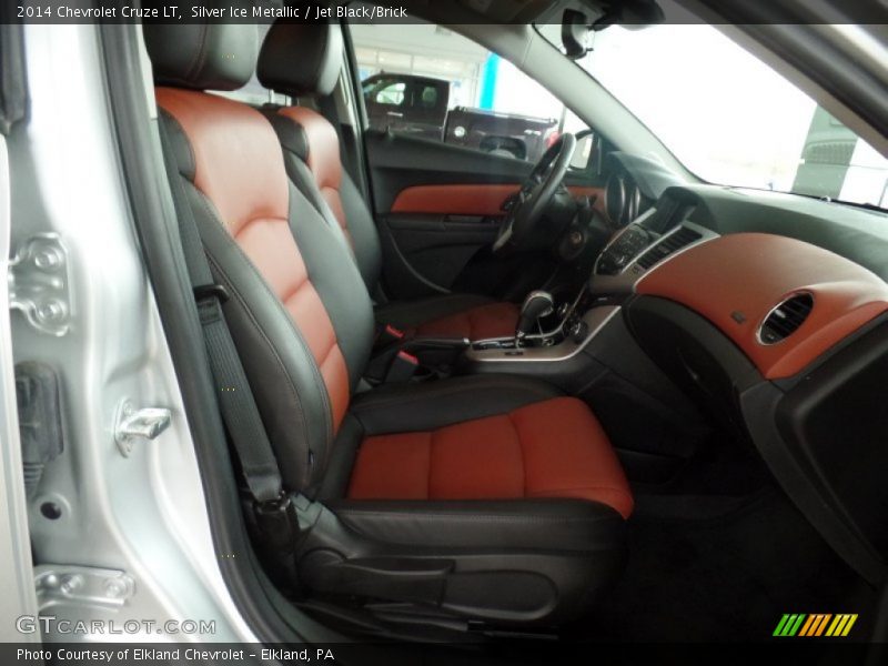 Silver Ice Metallic / Jet Black/Brick 2014 Chevrolet Cruze LT