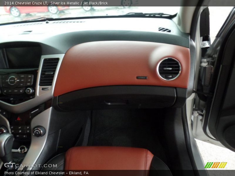 Silver Ice Metallic / Jet Black/Brick 2014 Chevrolet Cruze LT