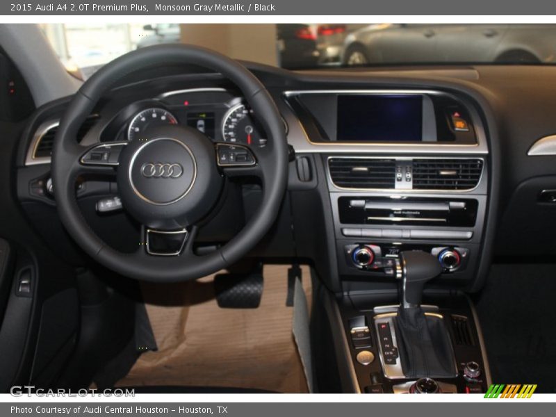Monsoon Gray Metallic / Black 2015 Audi A4 2.0T Premium Plus