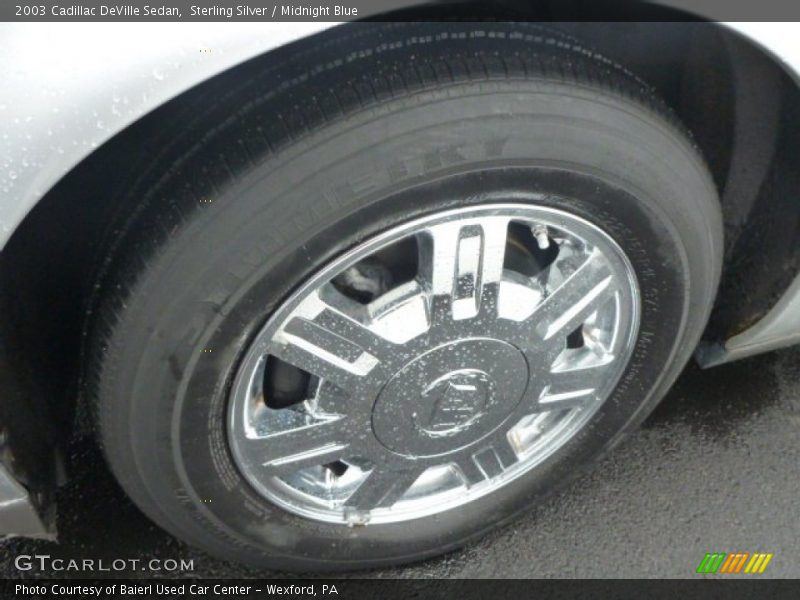 Sterling Silver / Midnight Blue 2003 Cadillac DeVille Sedan