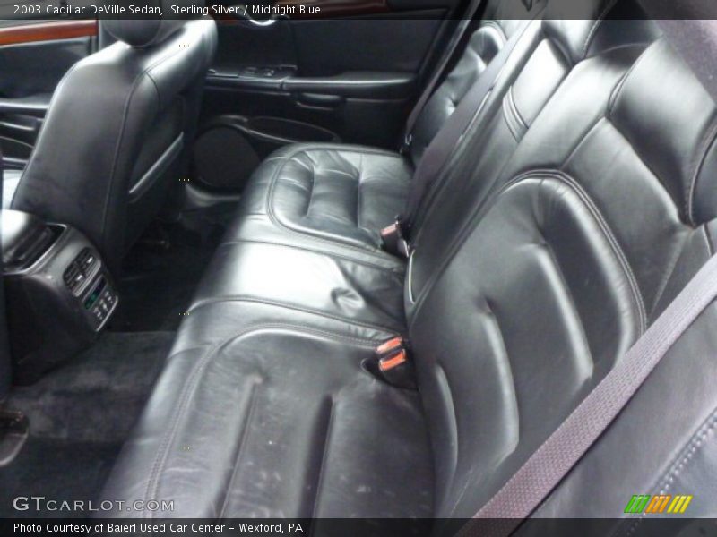 Sterling Silver / Midnight Blue 2003 Cadillac DeVille Sedan