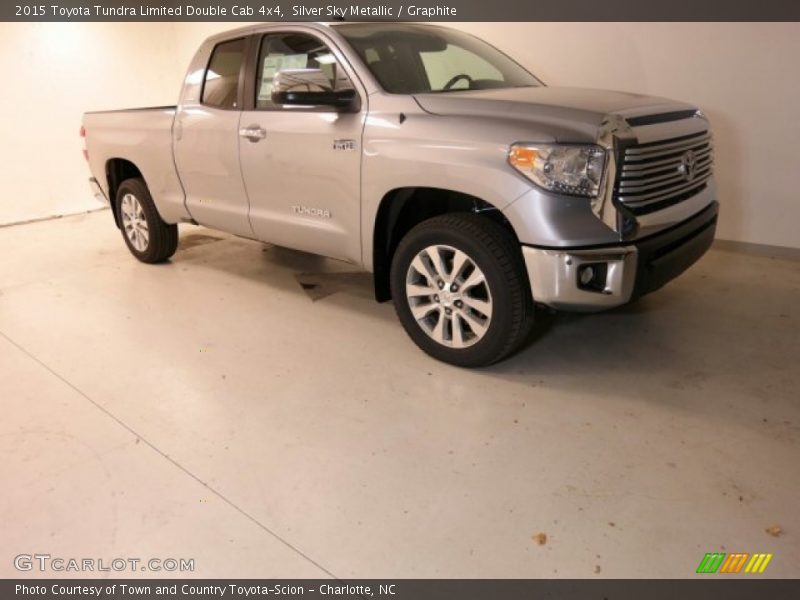 Silver Sky Metallic / Graphite 2015 Toyota Tundra Limited Double Cab 4x4