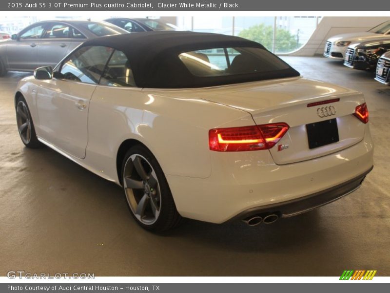 Glacier White Metallic / Black 2015 Audi S5 3.0T Premium Plus quattro Cabriolet