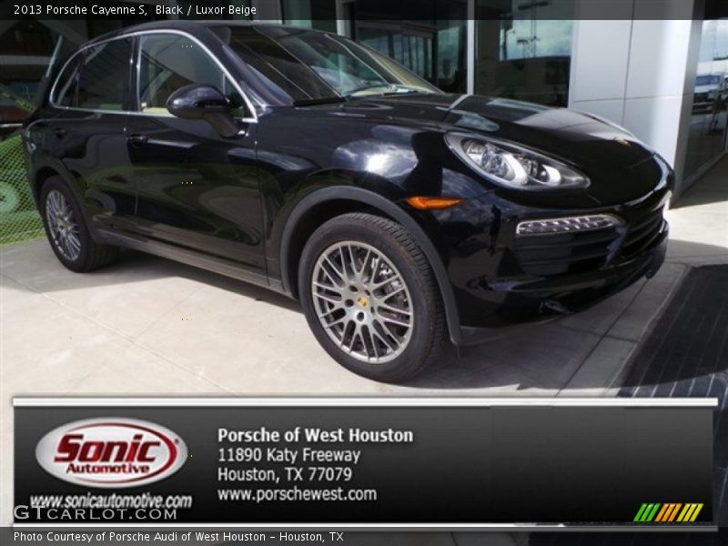 Black / Luxor Beige 2013 Porsche Cayenne S