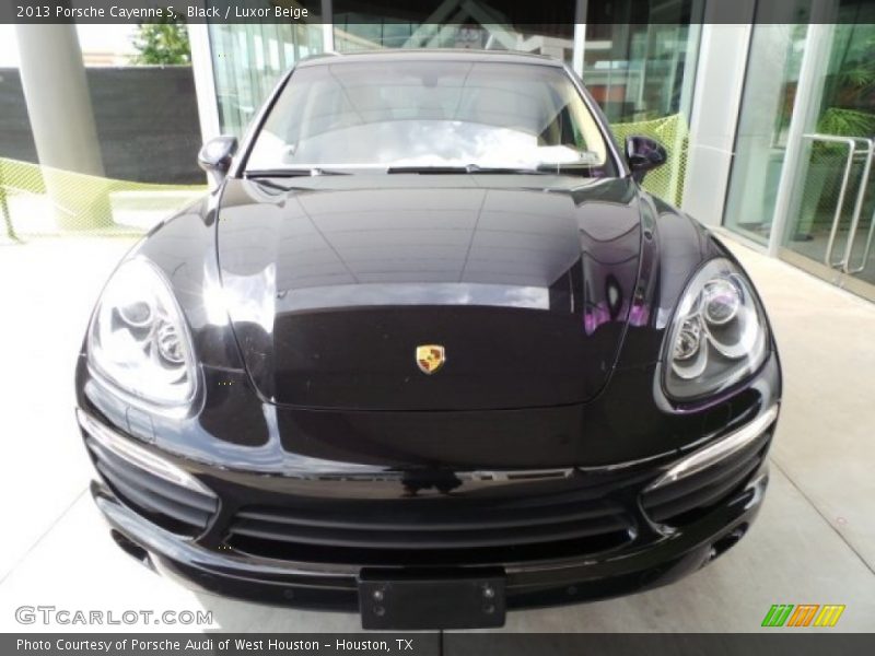 Black / Luxor Beige 2013 Porsche Cayenne S