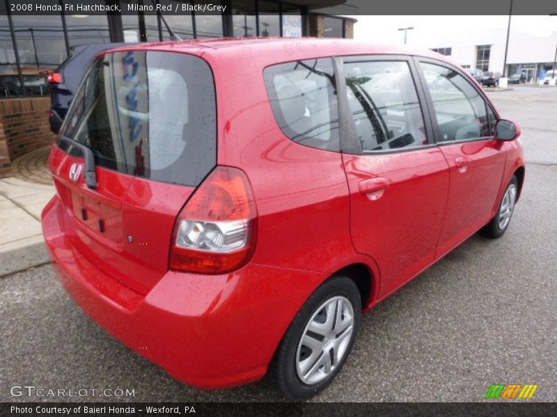 Milano Red / Black/Grey 2008 Honda Fit Hatchback