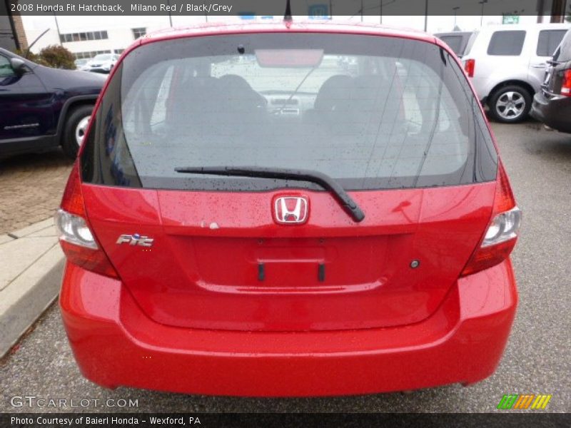 Milano Red / Black/Grey 2008 Honda Fit Hatchback